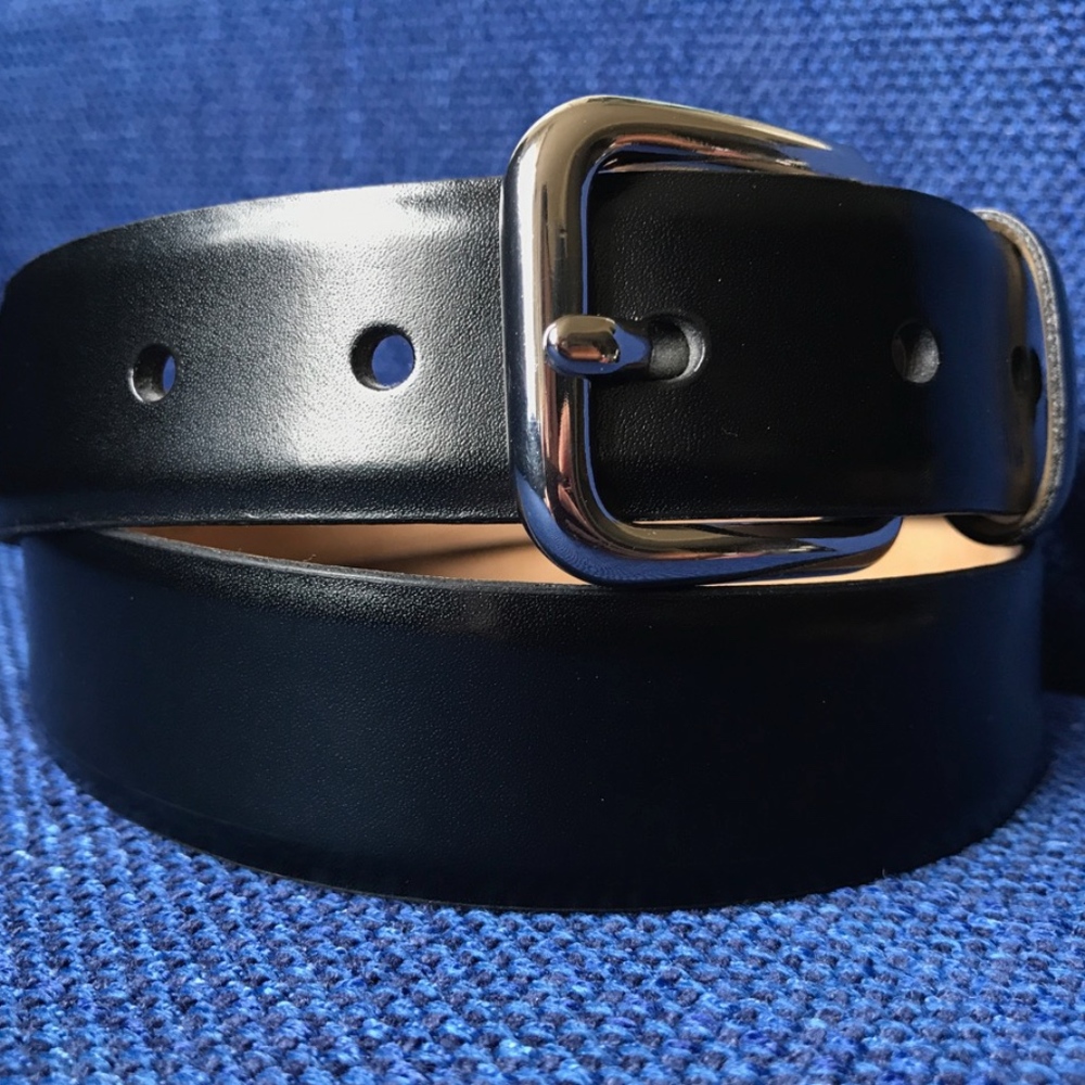 Banana Republic Black Leather Belt Size 34